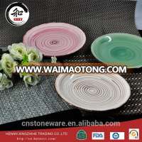 wholesale custom cheap restaurant bulk ceramic printed dinner plate